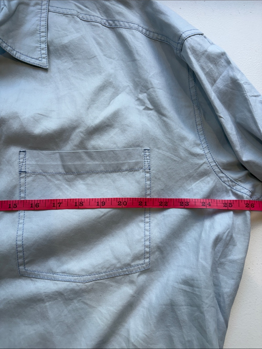 NWOT Free People Freddie oversized Light Blue Button-down cotton shirt size XS - Picture 10 of 12